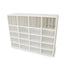 Whitney White Cubby Organizer Cabinet