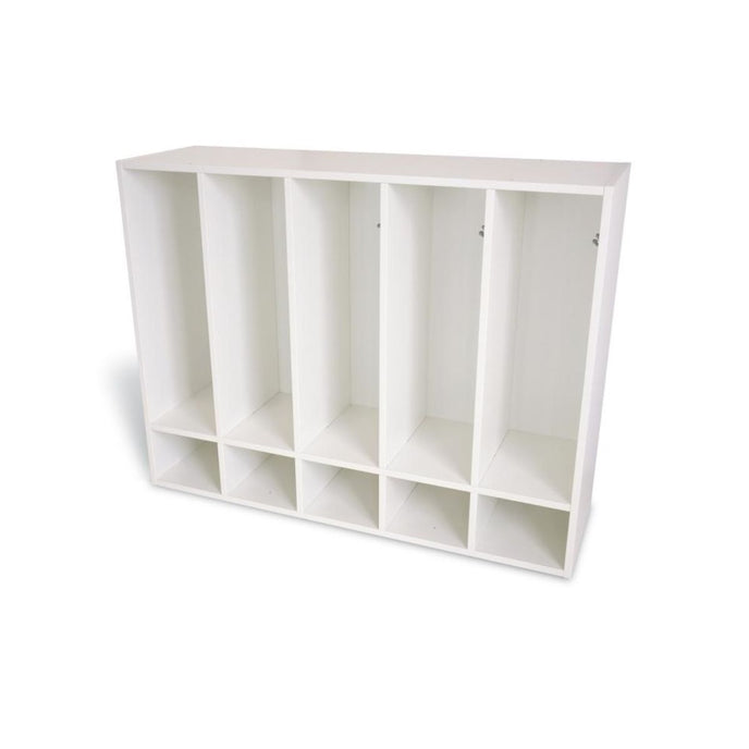 Whitney White Five Section Coat Locker