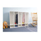 Whitney White Five Section Coat Locker